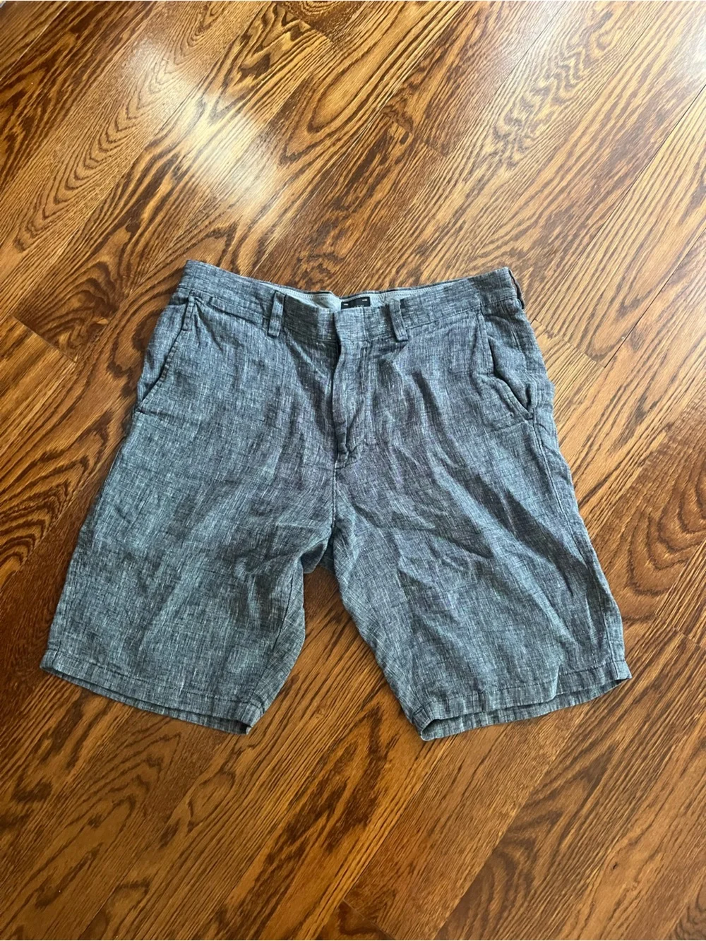 J. Crew Gray Men's Linen-Blend Shorts